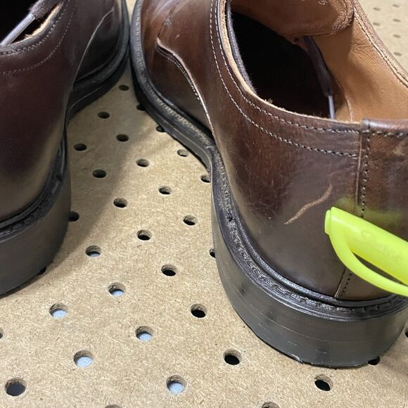 Allen Edmonds Trevor Plain-Toe Derby Dress Shoes USA Brown Size 10.5 D Men $425 main image 7